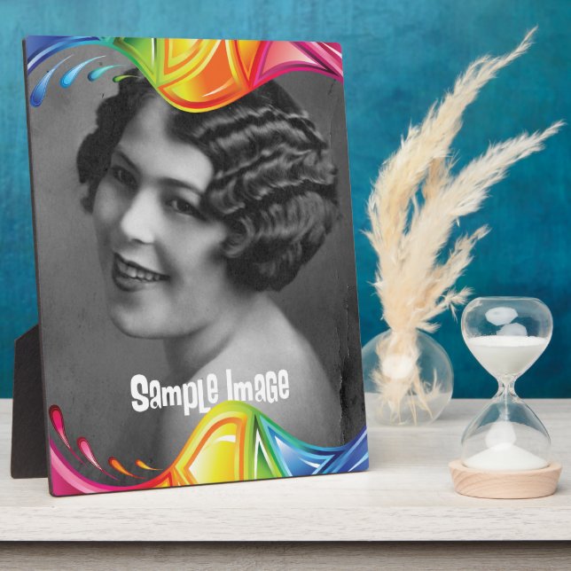 Abstract Border Art Plaque (Side)