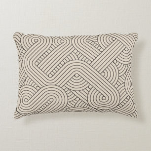 Abstract border decorative cushion