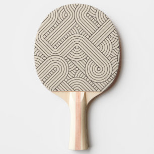 Abstract border ping pong paddle
