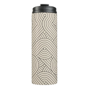 Abstract border thermal tumbler