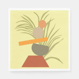 Abstract Botanical Delight Napkin