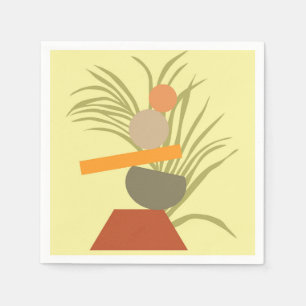 Abstract Botanical Delight Napkin