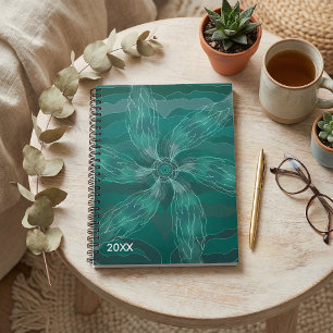 Abstract  botanical floral nature summer notebook