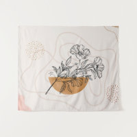 Abstract Botanical – Minimalist Floral Line art