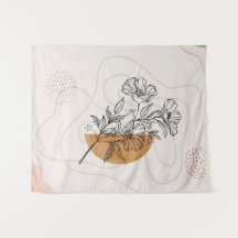 Abstract Botanical – Minimalist Floral Line art