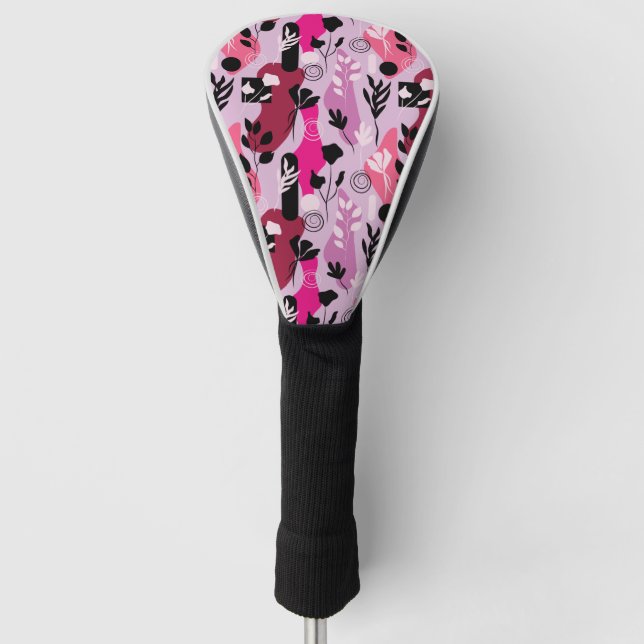 Abstract Botanics Golf Head Cover (Front)