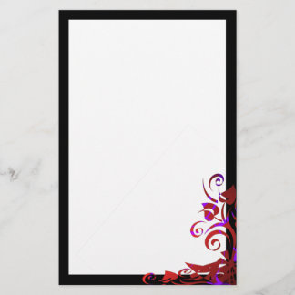 Abstract Bouquet Goth Stationery