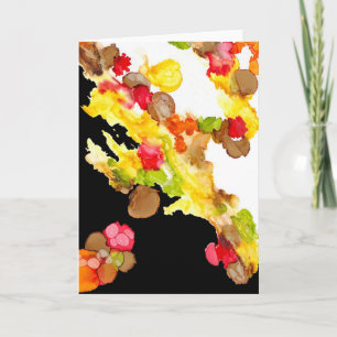 "Abstract Bouquet" Greeting Card