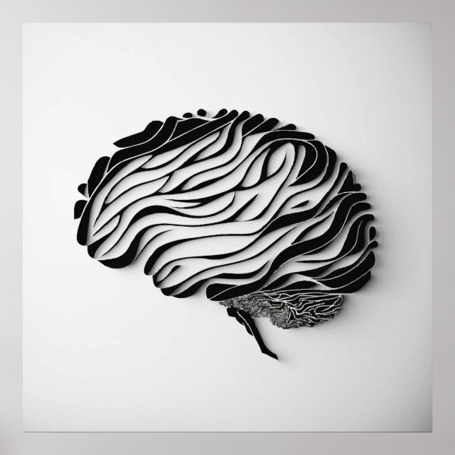 Abstract brain poster (Front)