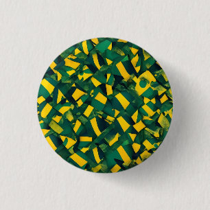Abstract Brazilian pattern 3 Cm Round Badge