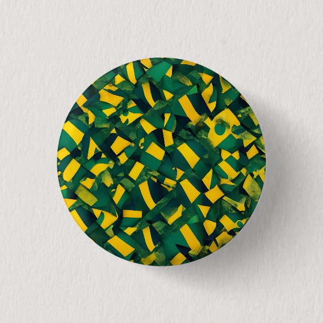 Abstract Brazilian pattern 3 Cm Round Badge (Front)