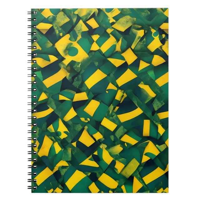 Abstract Brazilian pattern Notebook (Front)