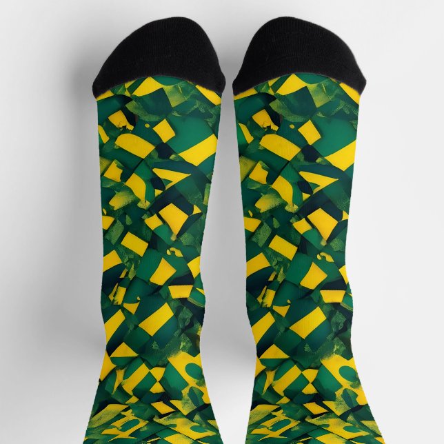 Abstract Brazilian pattern Socks (Top)