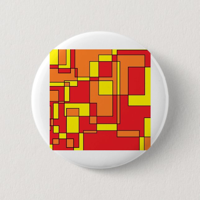 Abstract Brick Pattern 6 Cm Round Badge (Front)