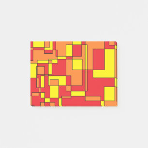Abstract Brick Pattern Post-it Notes