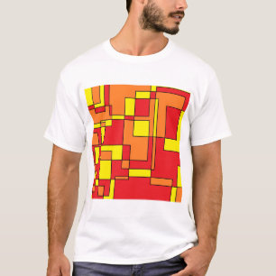 Abstract Brick Pattern T-Shirt