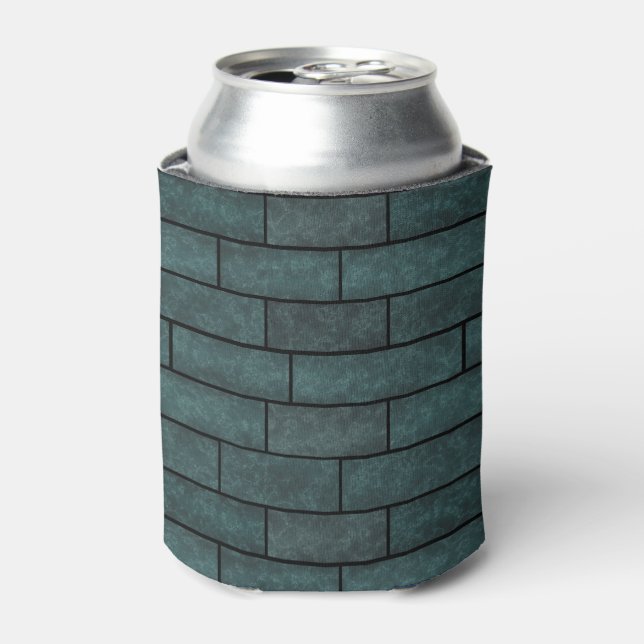 Abstract bricks wall stone ornamental print loft d can cooler (Can Front)