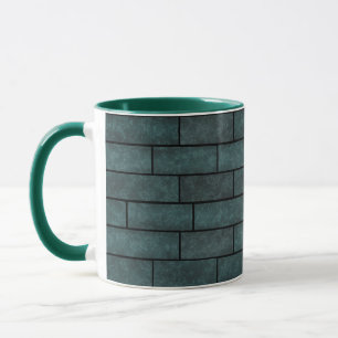 Abstract bricks wall stone ornamental print loft d mug