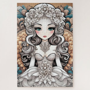 Abstract bride jigsaw puzzle