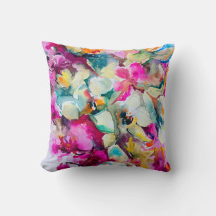 Abstract bright colored decorative background. Flo Cushion