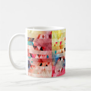 Abstract bright colourful watercolor background wi coffee mug