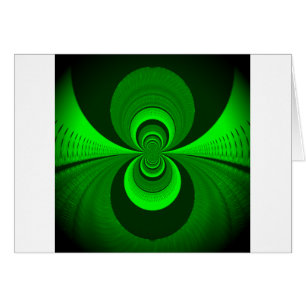 Abstract Bright Green Groovy Kaleidoscope Pattern