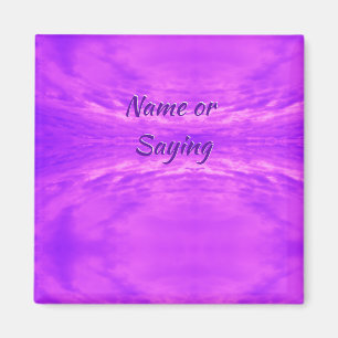 Abstract Bright Lilac Clouds  Photo Magnet