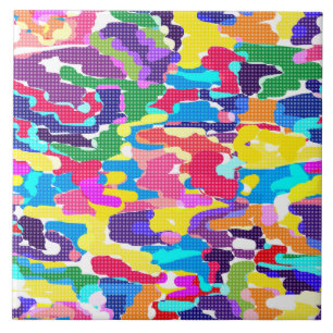 Abstract bright multicolored, abstract, bright, mu tile