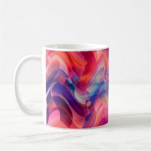Abstract bright pink multicolored background. Eleg Coffee Mug