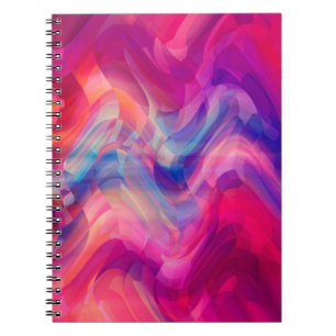 Abstract bright pink multicolored background. Eleg Notebook