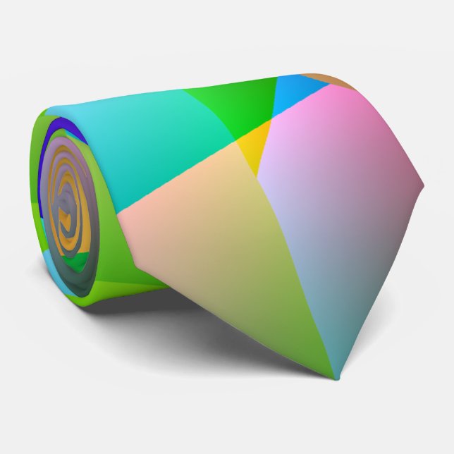 Abstract Bright Tie (Rolled)