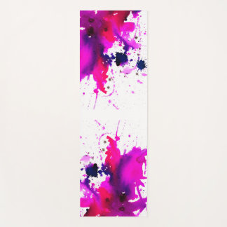 Abstract bright watercolour painting, trendy colou yoga mat