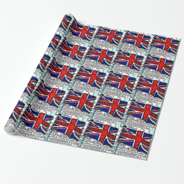 British Flag Wrapping Paper Zazzle UK