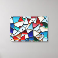 Abstract broken glass art