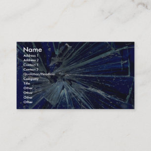 Abstract Broken glass Business Card