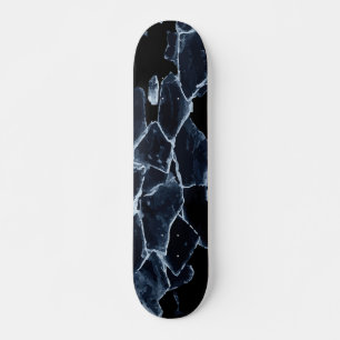 Abstract Broken Ice Shatter Design Skateboard
