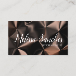Abstract Bronze Mix Pattern Art Business Card