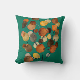 Abstract brown Autumn Earth Tree art Cushion