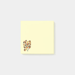Abstract brown Autumn Earth Tree art Post-it Notes