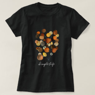 Abstract brown Autumn Earth Tree art T-Shirt