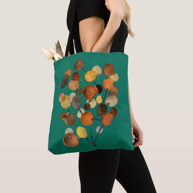 Abstract brown Autumn Earth Tree art Tote Bag (Close Up)