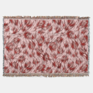 Abstract Brown Fabric Texture Background Throw Blanket