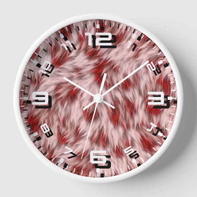 Abstract Brown Fabric Texture Backgrounds-24602 Clock (Front)