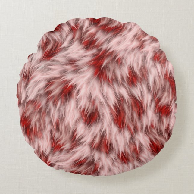 Abstract Brown Fabric Texture Backgrounds-24602 Round Cushion (Front)