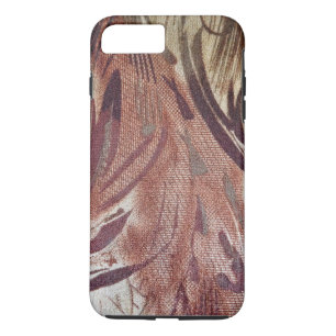 Abstract Brown Floral Design 2 iPhone 8 Plus/7 Plus Case