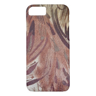 Abstract Brown Floral Design 2 iPhone 8/7 Case