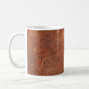 abstract brown leather texture backgroundleather,t coffee mug