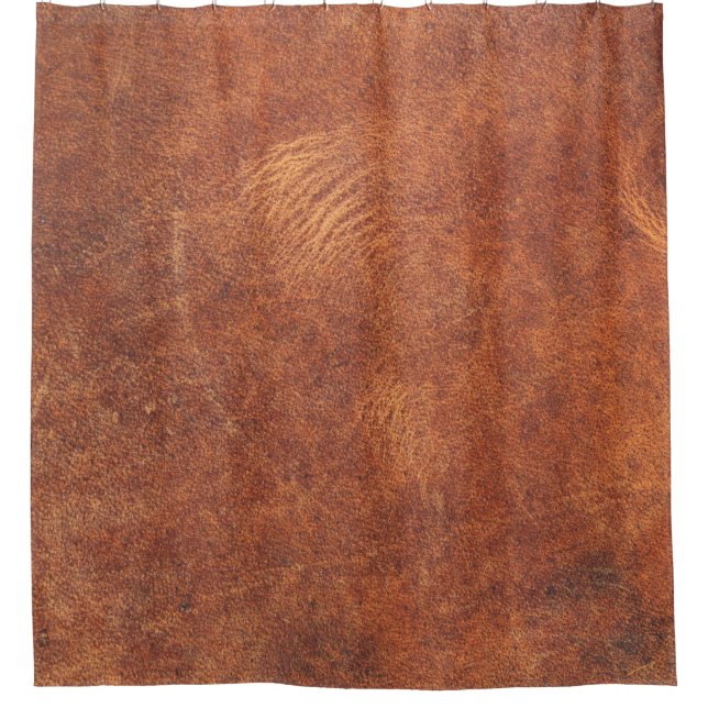 abstract brown leather texture backgroundleather,t shower curtain (Front)
