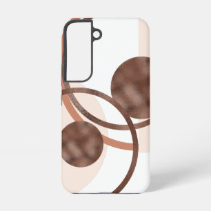 Abstract Brown Line Art Samsung Galaxy Case