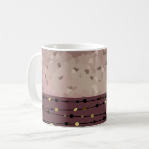 Abstract, brown, pink, pink-brown coffee mug